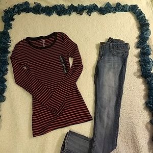 Sale 5/$20🌸Xs GAP New stripe long sleeve.